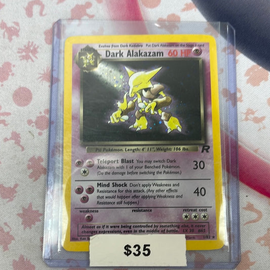 Pokémon Dark Alakazam Team Rocket Holo 1/82