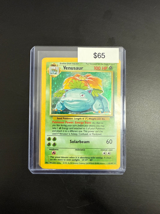 Pokémon Base Set Venusaur 15/102