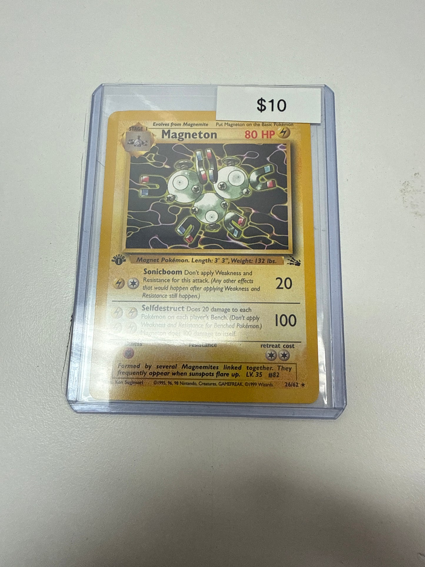 Pokemon Magneton 1st Ed Non-Holo #26/62