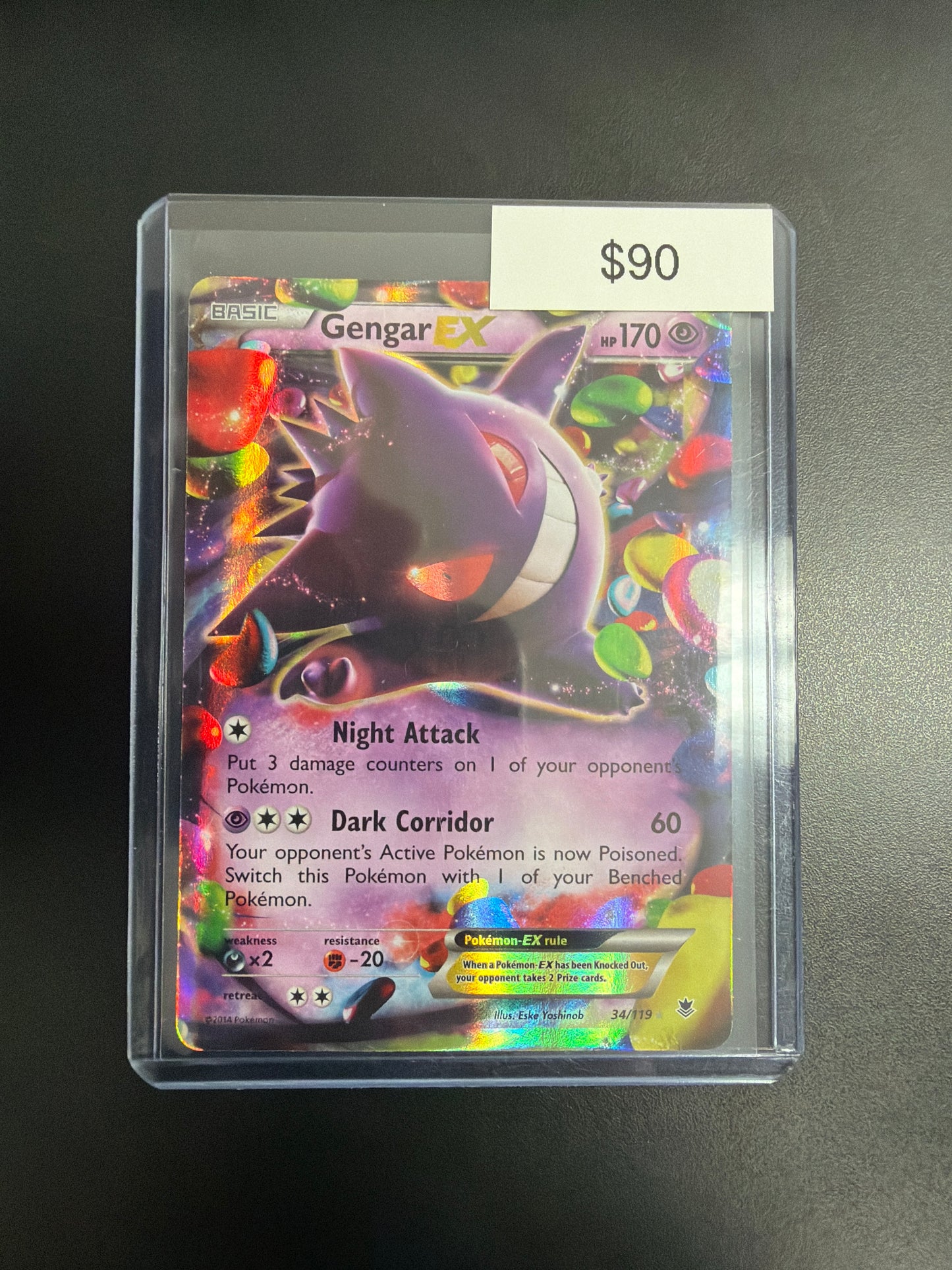 Pokemon Gengar EX #34/119