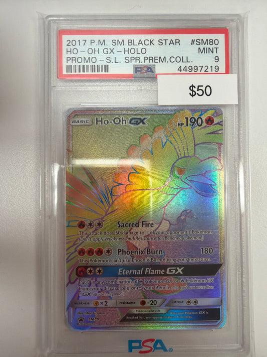 Pokemon Ho-Oh GX SM80 PSA 9