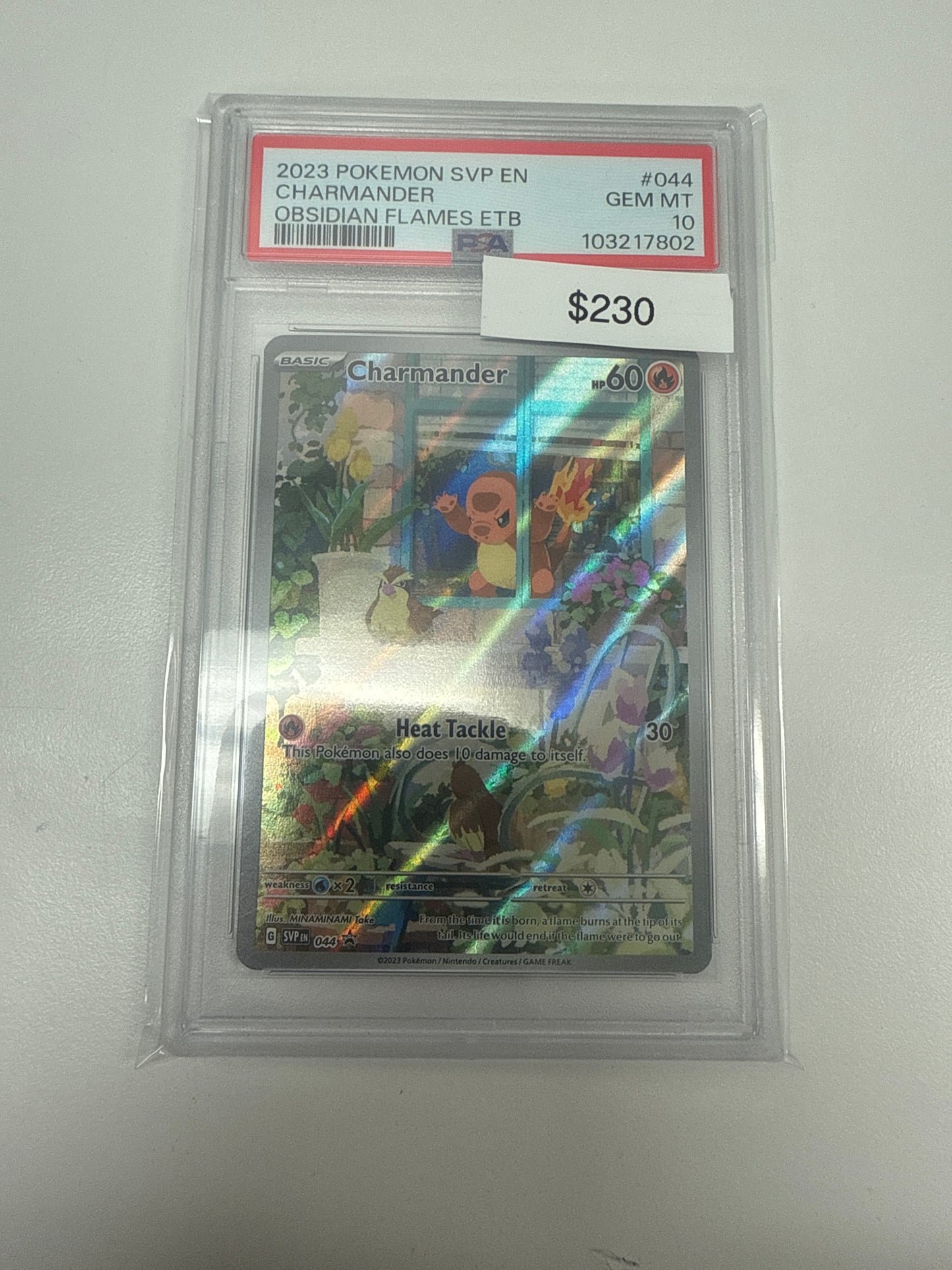 Obsidian Flames Charmander Promo #044 PSA 10