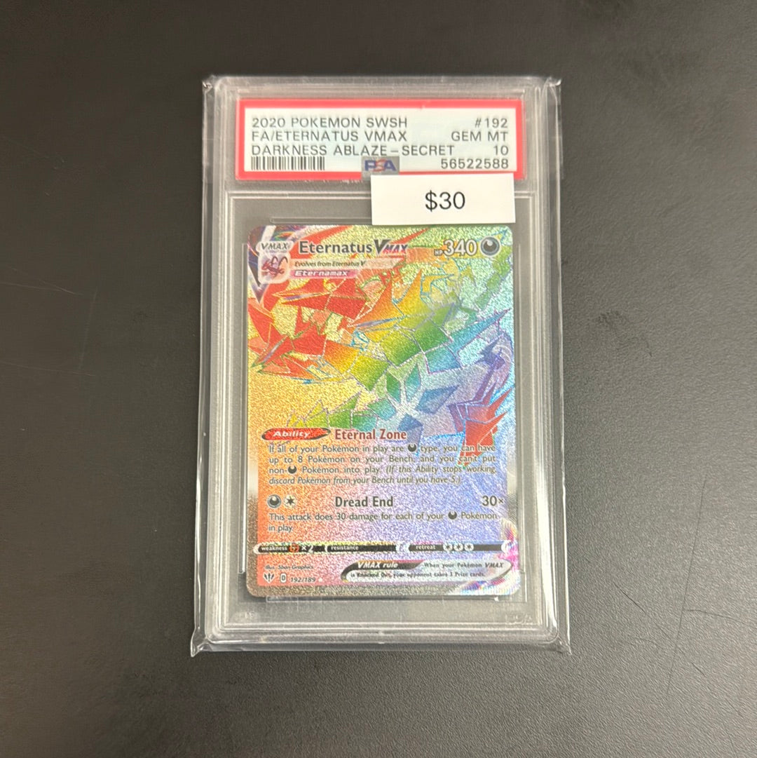2020 Pokémon Darkness Ablaze Eternatus Vmax 192 PSA 10
