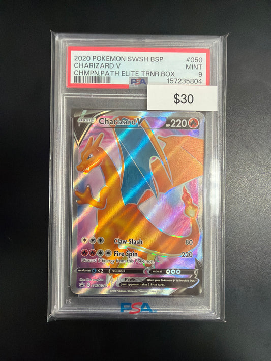 Pokemon Charizard V #SWSH050 PSA 9