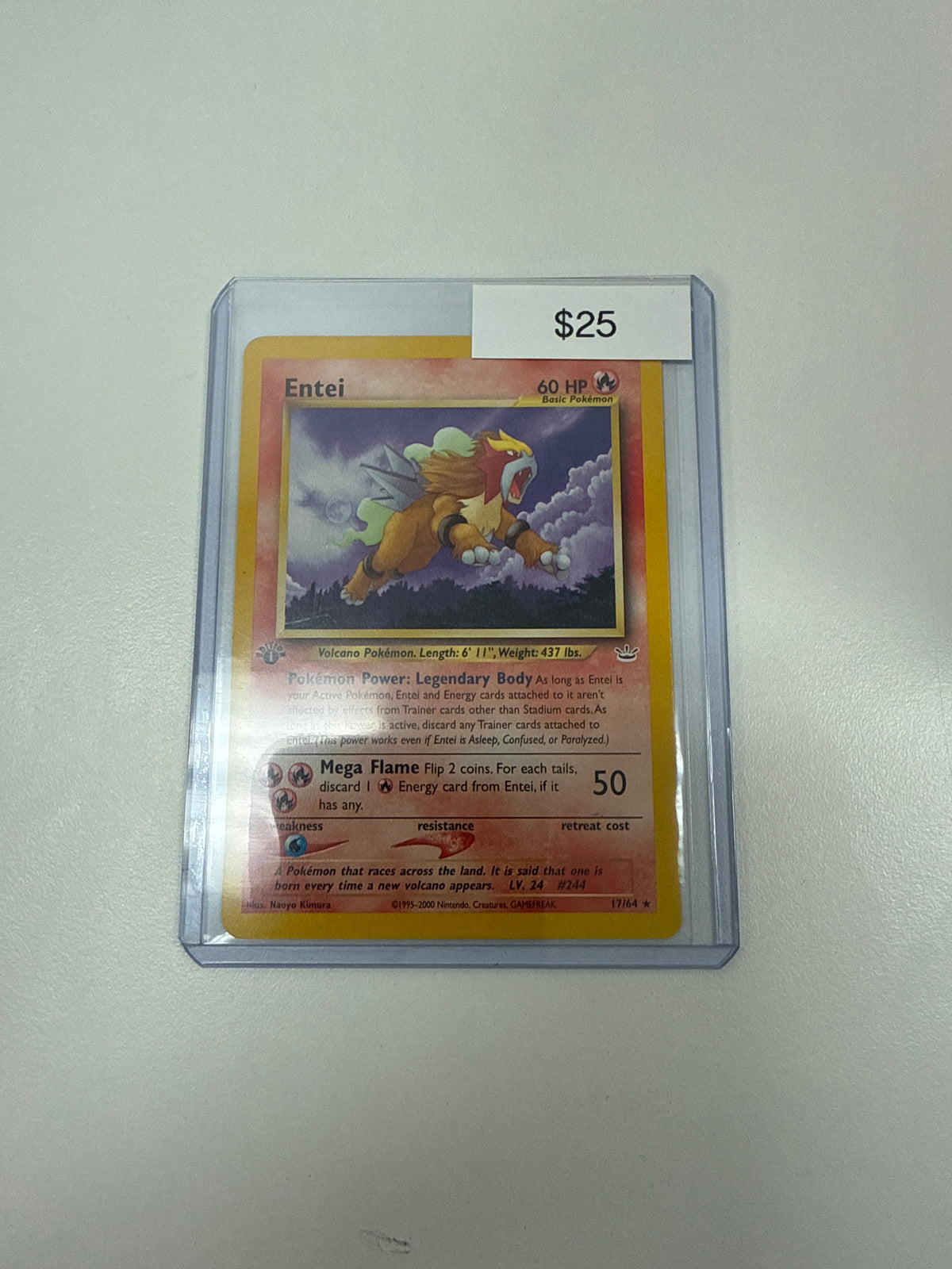 Pokemon 1st Edition Entei #17/64