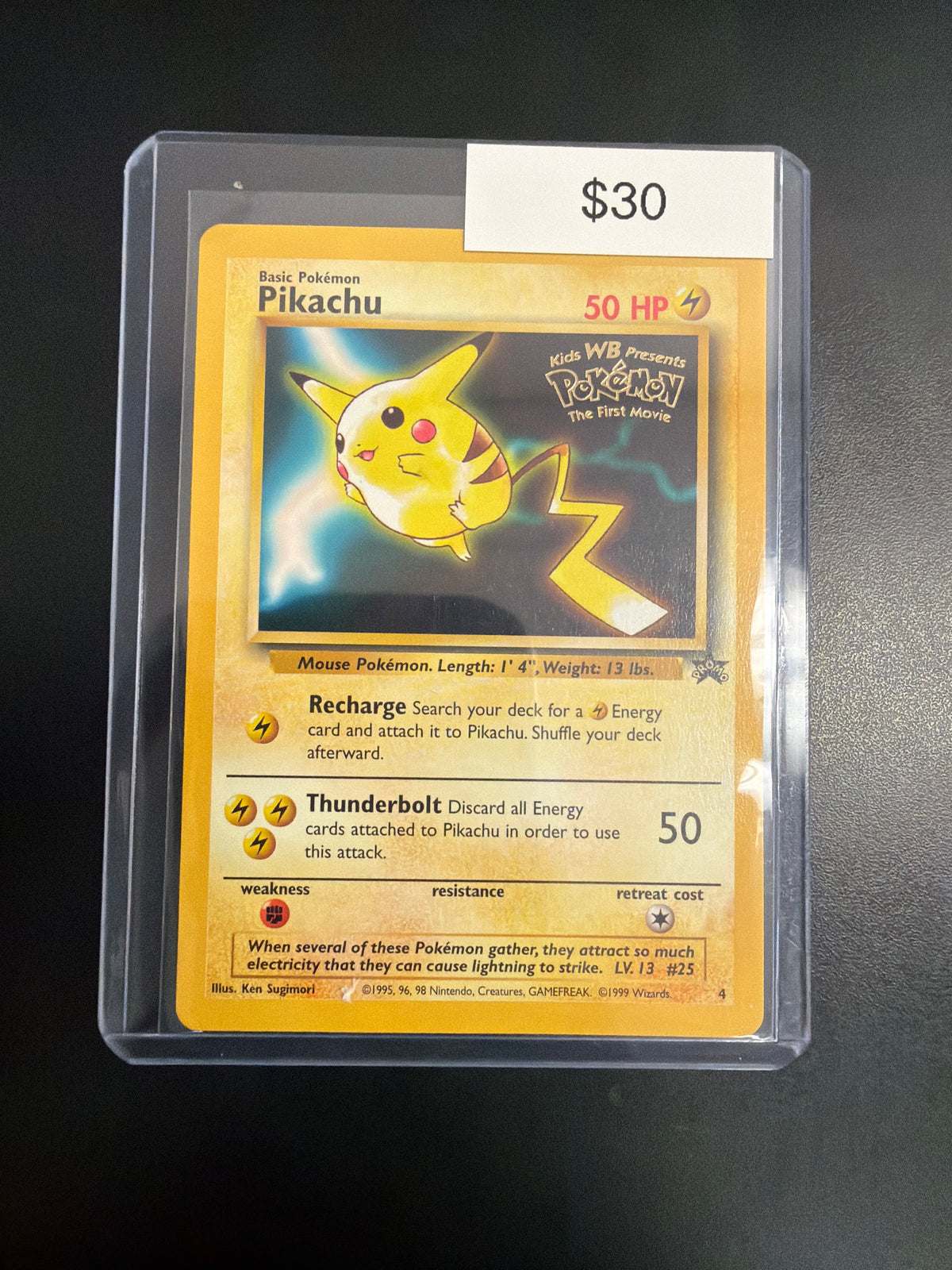 Pokemon WB Promo Pikachu #4
