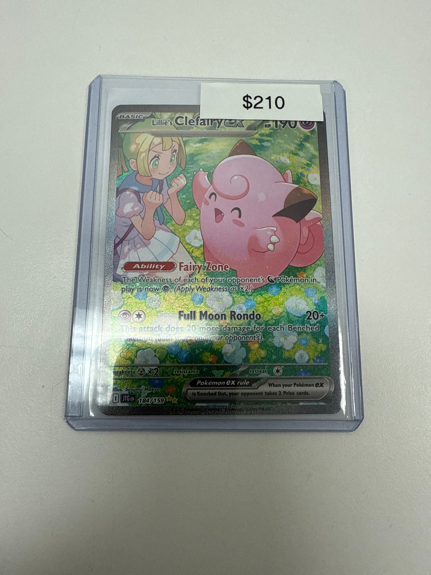 Journey Together Lillie’s Clefairy Ex SIR #184/159