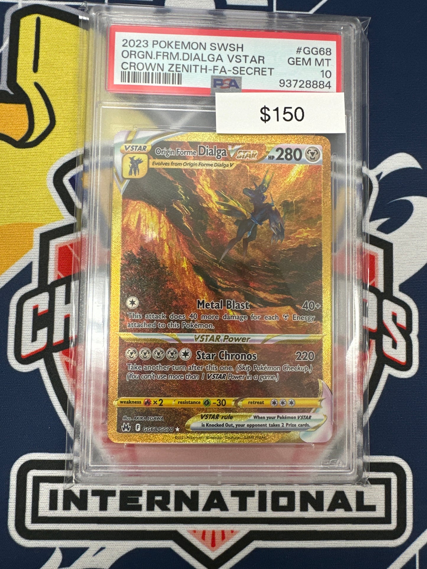 Pokemon Crown Zenith Dialga Vstar GG68/GG70 PSA 10