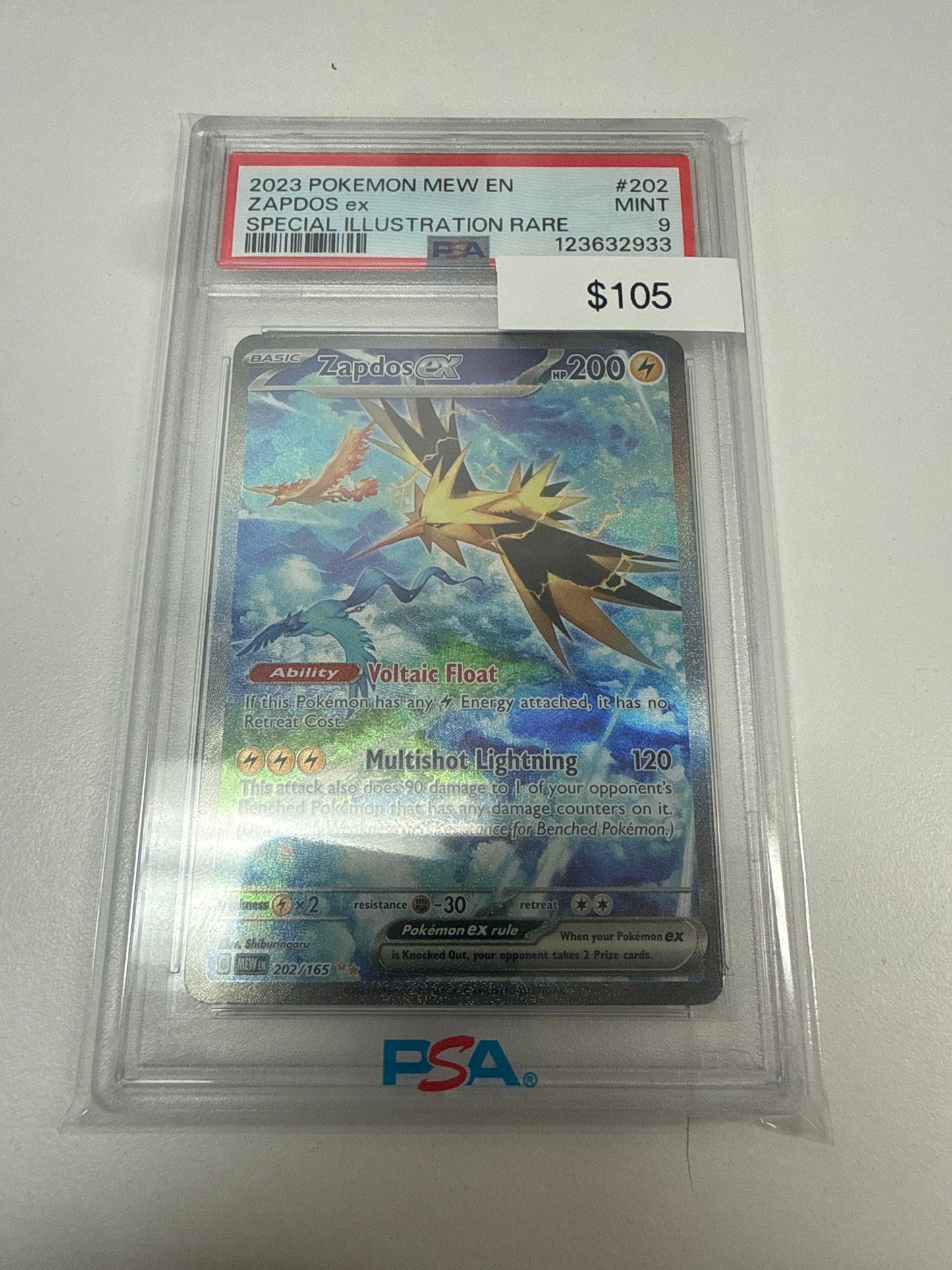 Pokemon Zapdos Ex PSA 9