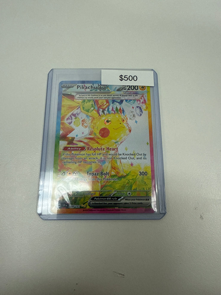 Pokemon Surging Sparks Alternate Art Pikachu Ex 238/191