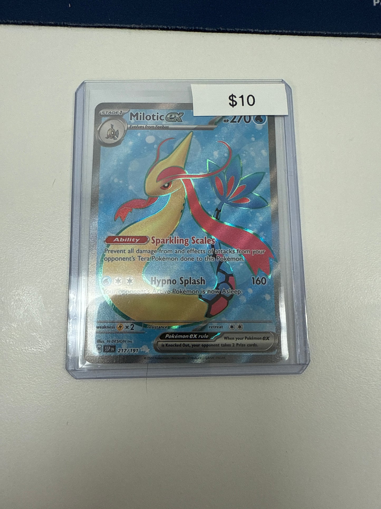 Pokemon Surging Sparks Milotic Ex #217/191