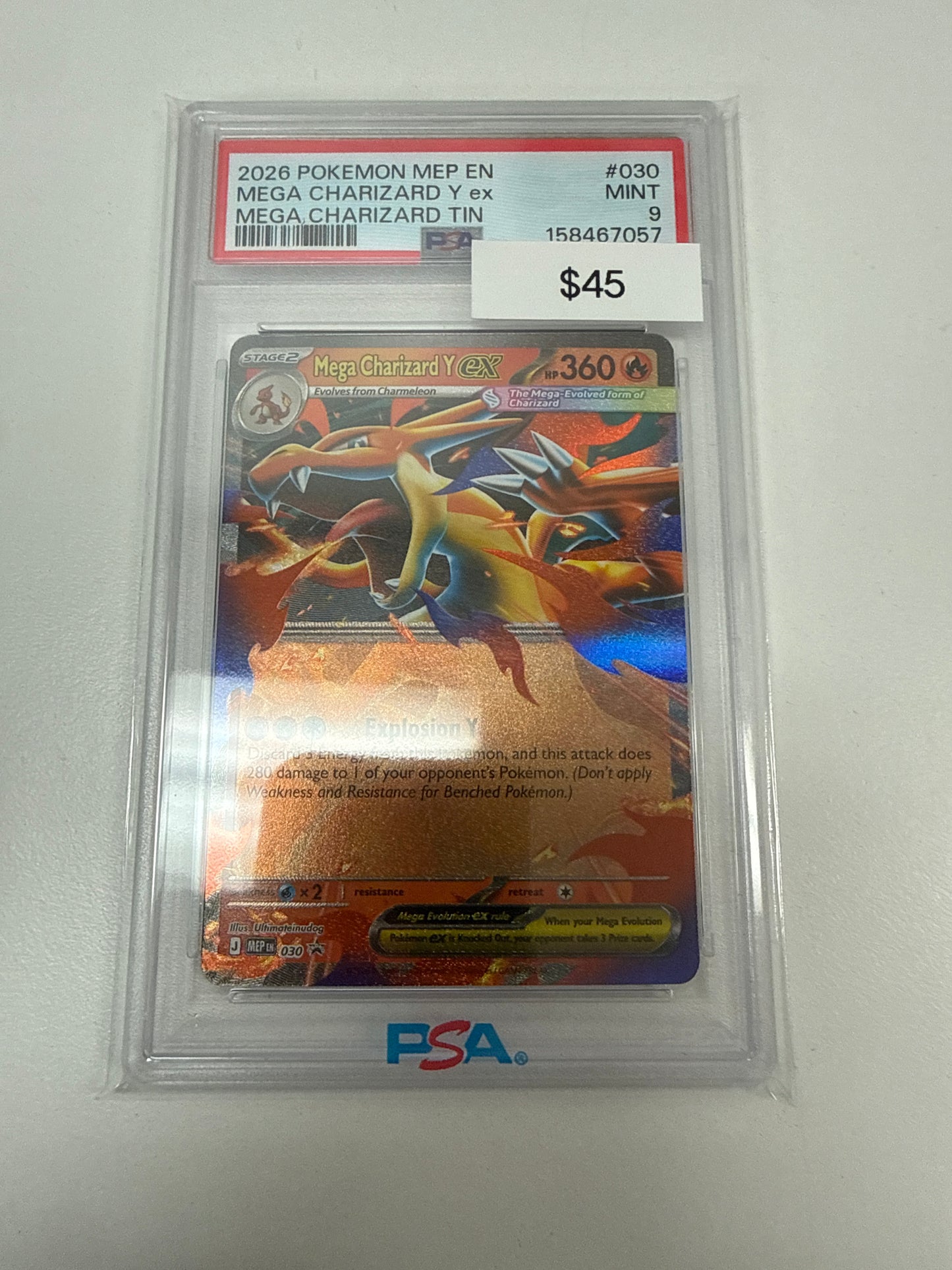 Pokemon Mega Charizard Y PSA 9