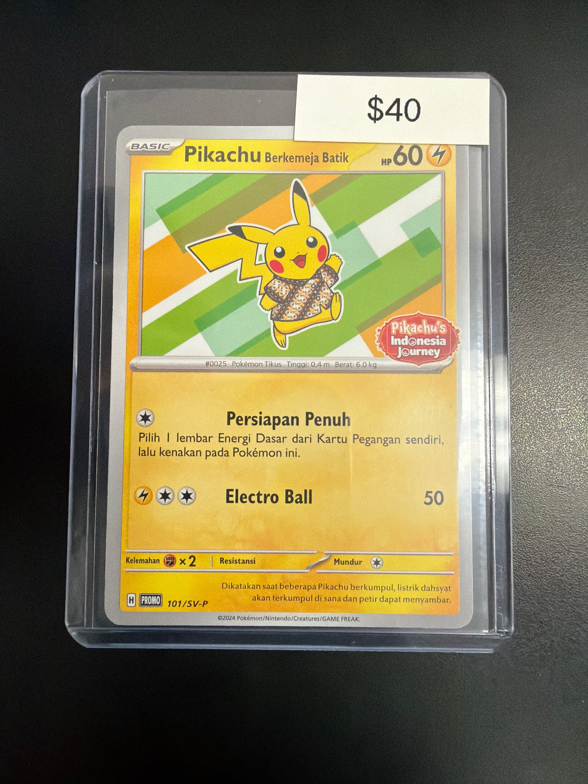Pokemon Pikachu "Pikachu Indonesia Journey" #101/sv-p