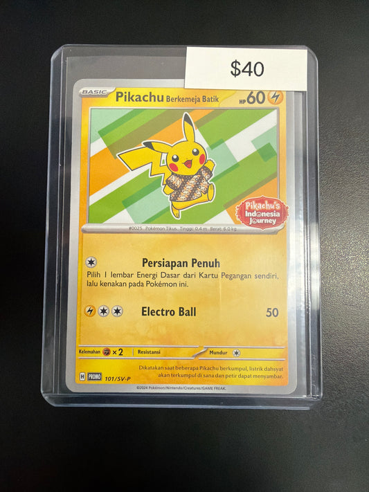 Pokemon Pikachu "Pikachu Indonesia Journey" #101/sv-p
