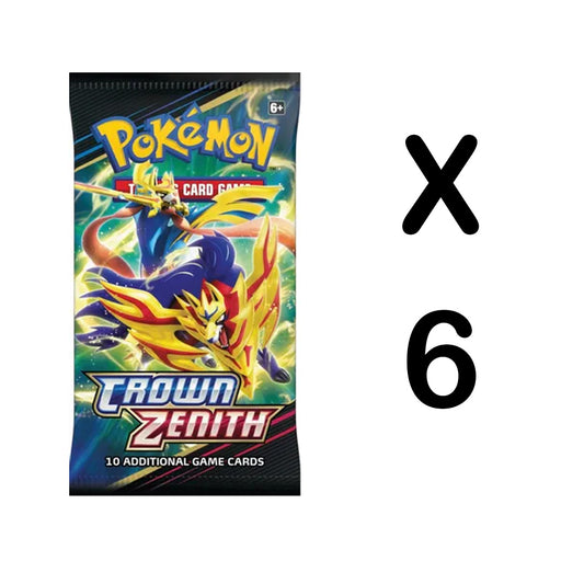 Pokemon Crown Zenith Booster Pack x6
