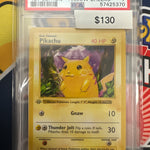 Pokemon Pikachu 1st Edition Yellow Cheeks 58/102 PSA 7