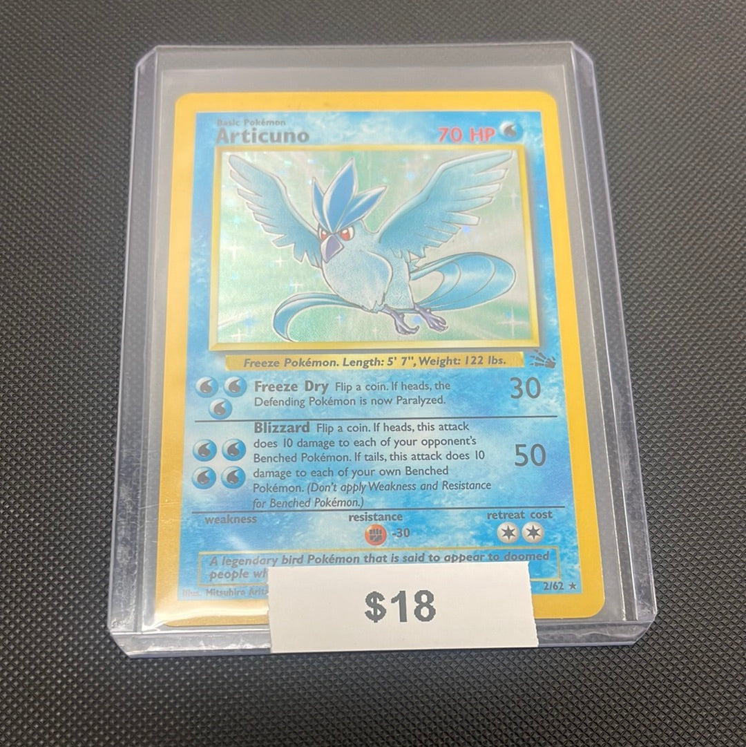 Pokémon Articuno Fossil Holo 2/62