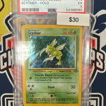 Pokemon Scyther 10/64 Holo PSA 6