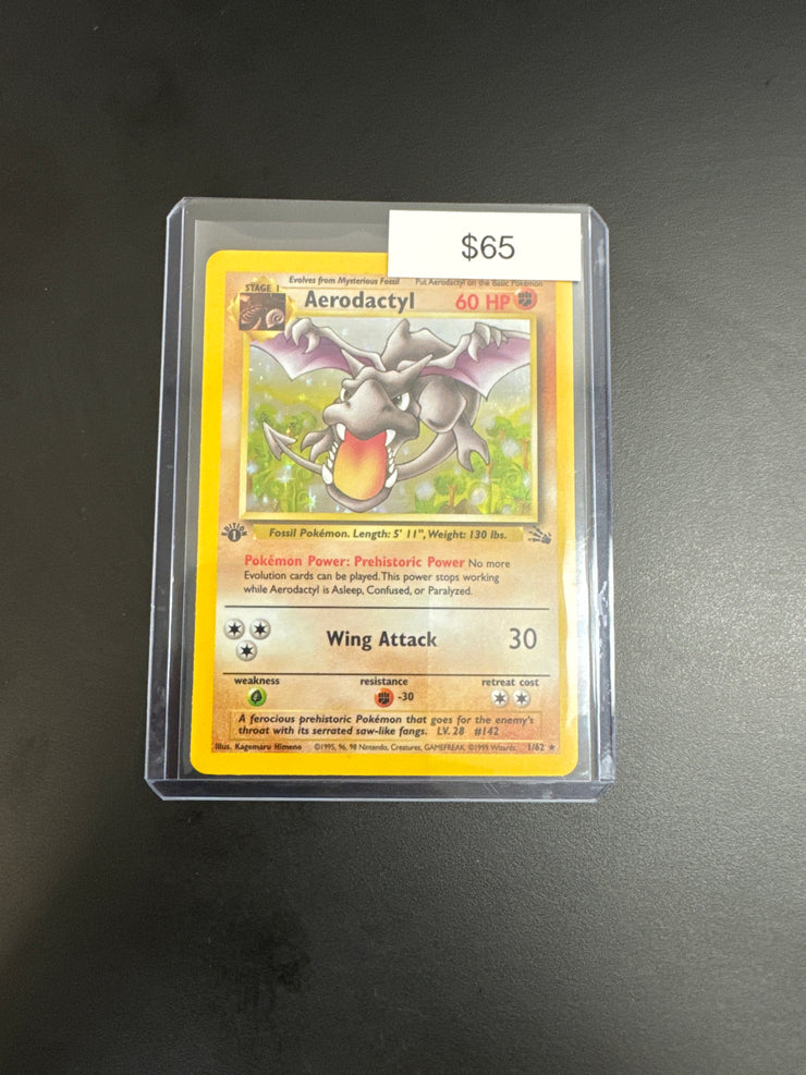 Pokémon Fossil Aerodactyl 1st Ed. 1/62