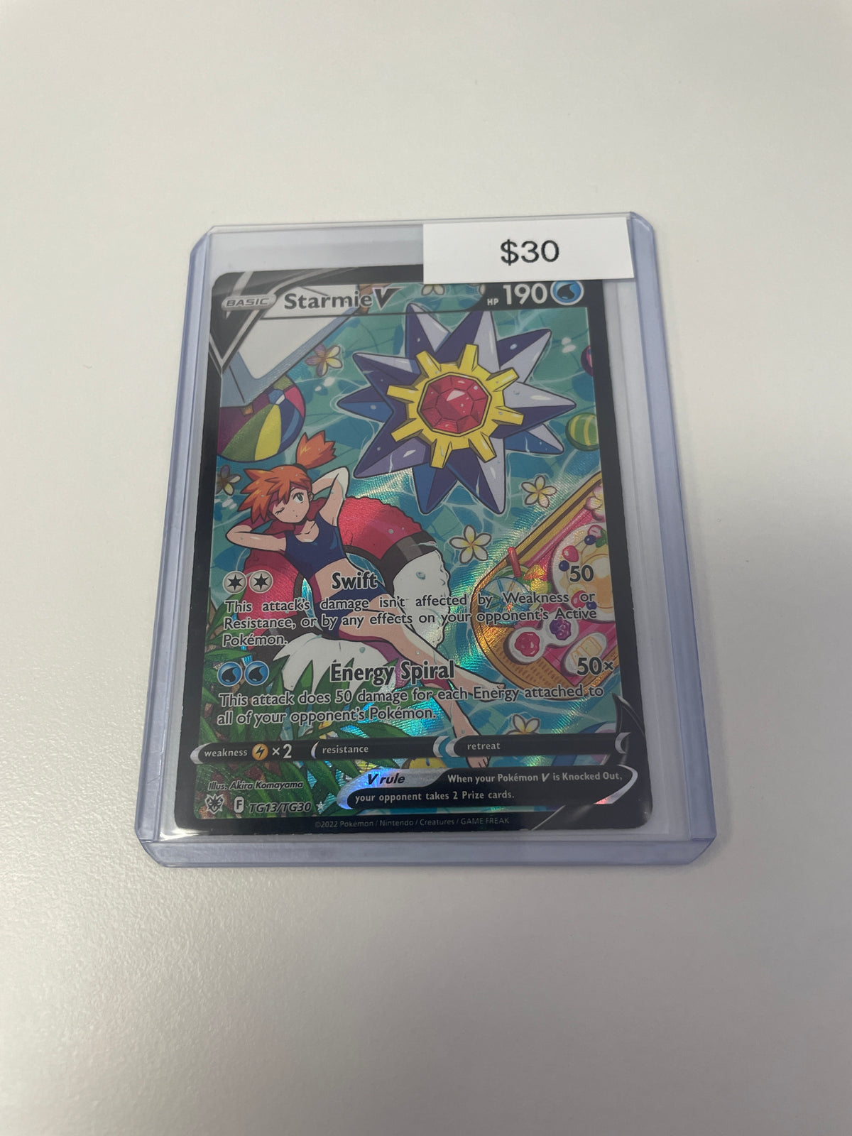 Pokemon Starmie V Art #tg13/tg30