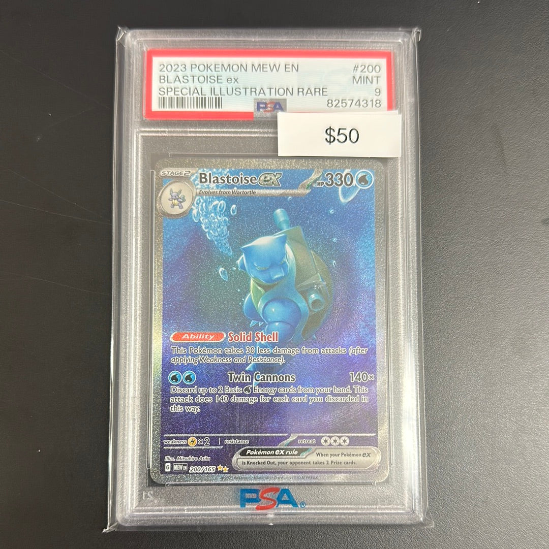 2023 Pokémon 151 Blastoise EX #200 PSA 9