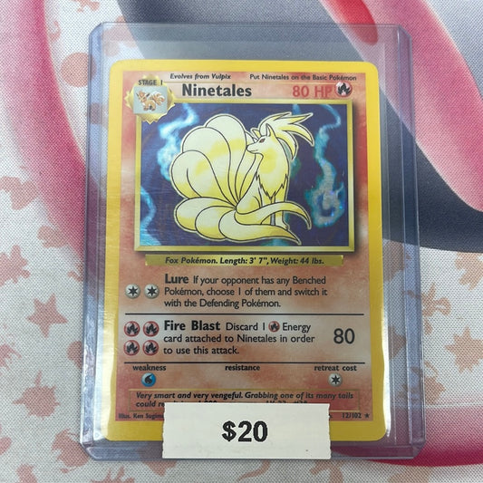 Pokémon Ninetales Base Set Holo 12/102