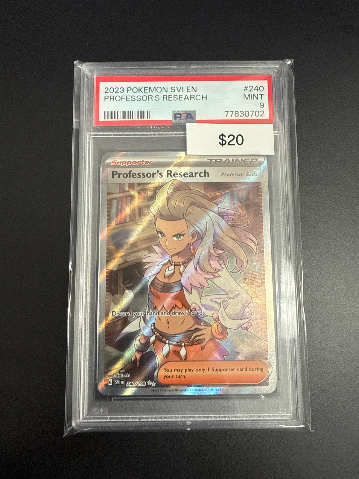 Pokémon Professor Research V PSA 9