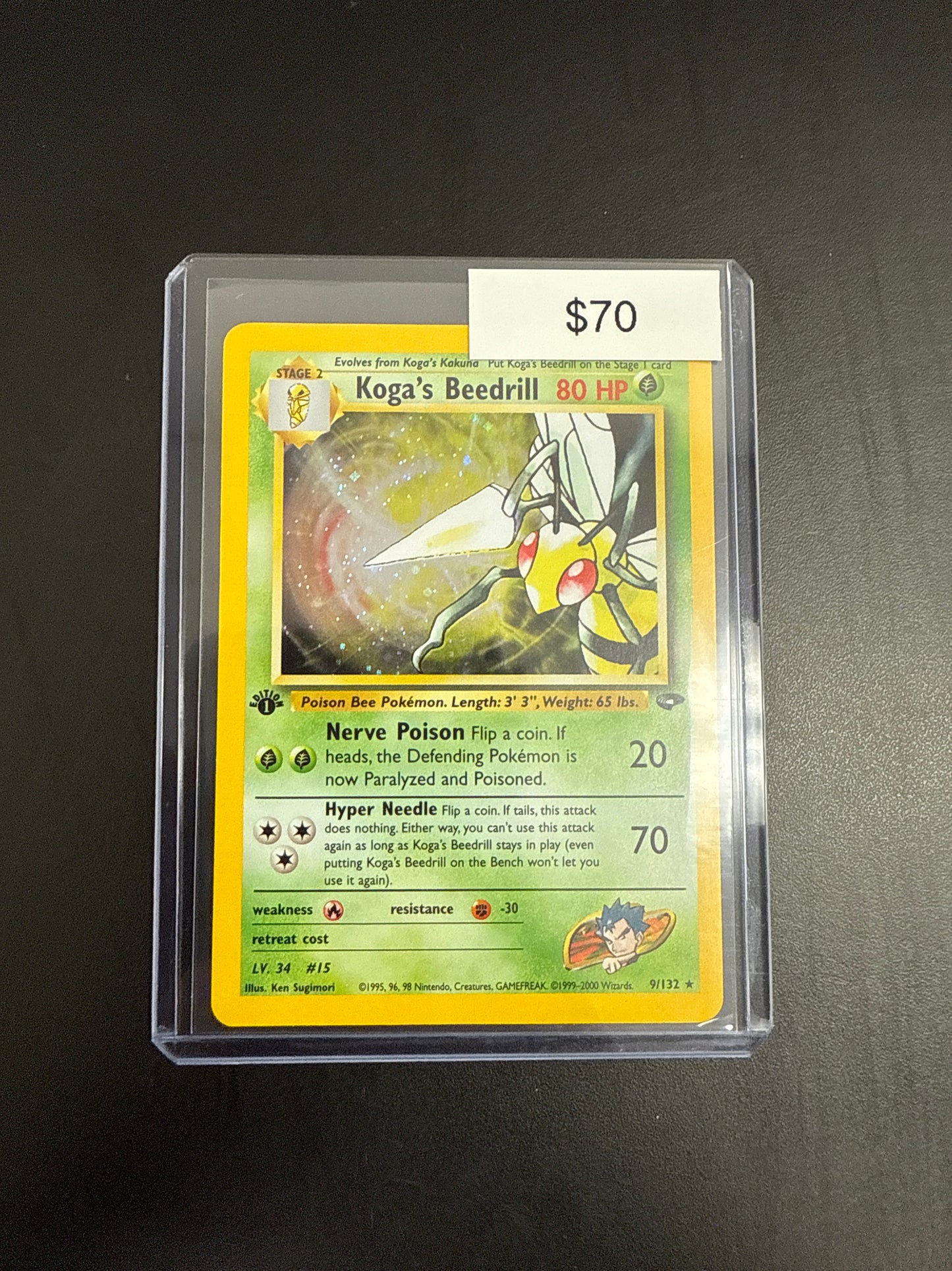 Pokémon Koga BEEDRILL 9/132 1st Ed.