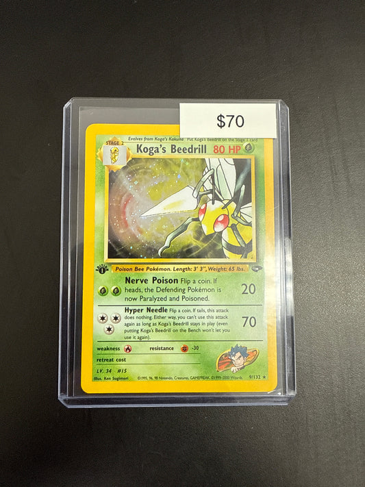 Pokémon Koga BEEDRILL 9/132 1st Ed.