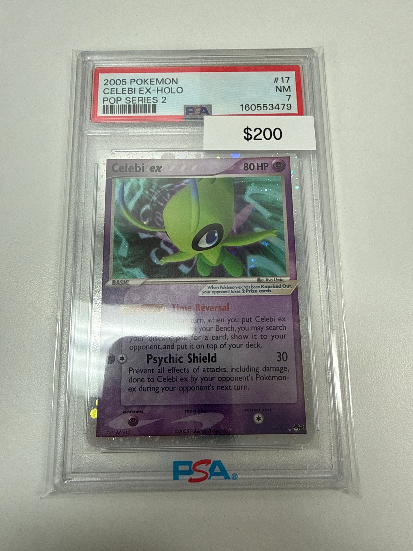 Pokemon Celebi Ex Pop Series 2 PSA 7
