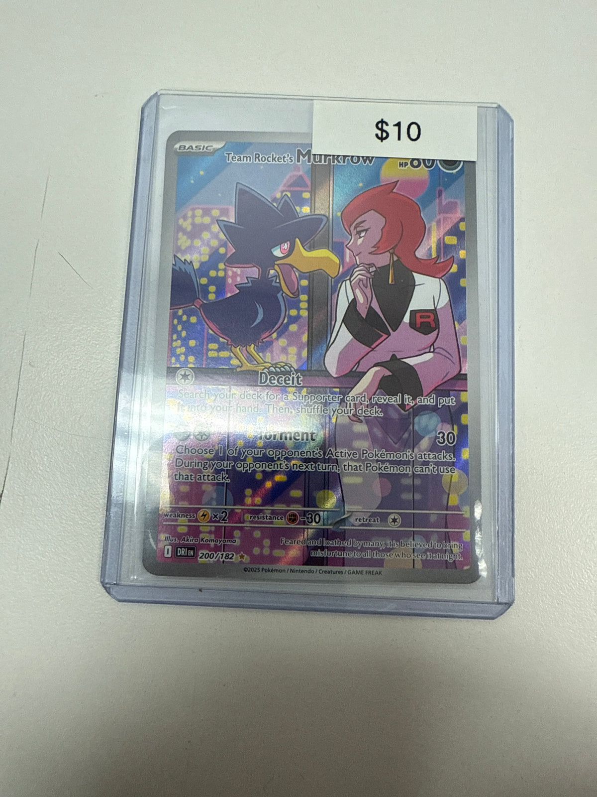 Destined Rivals Team Rocket’s Murkrow #200/182