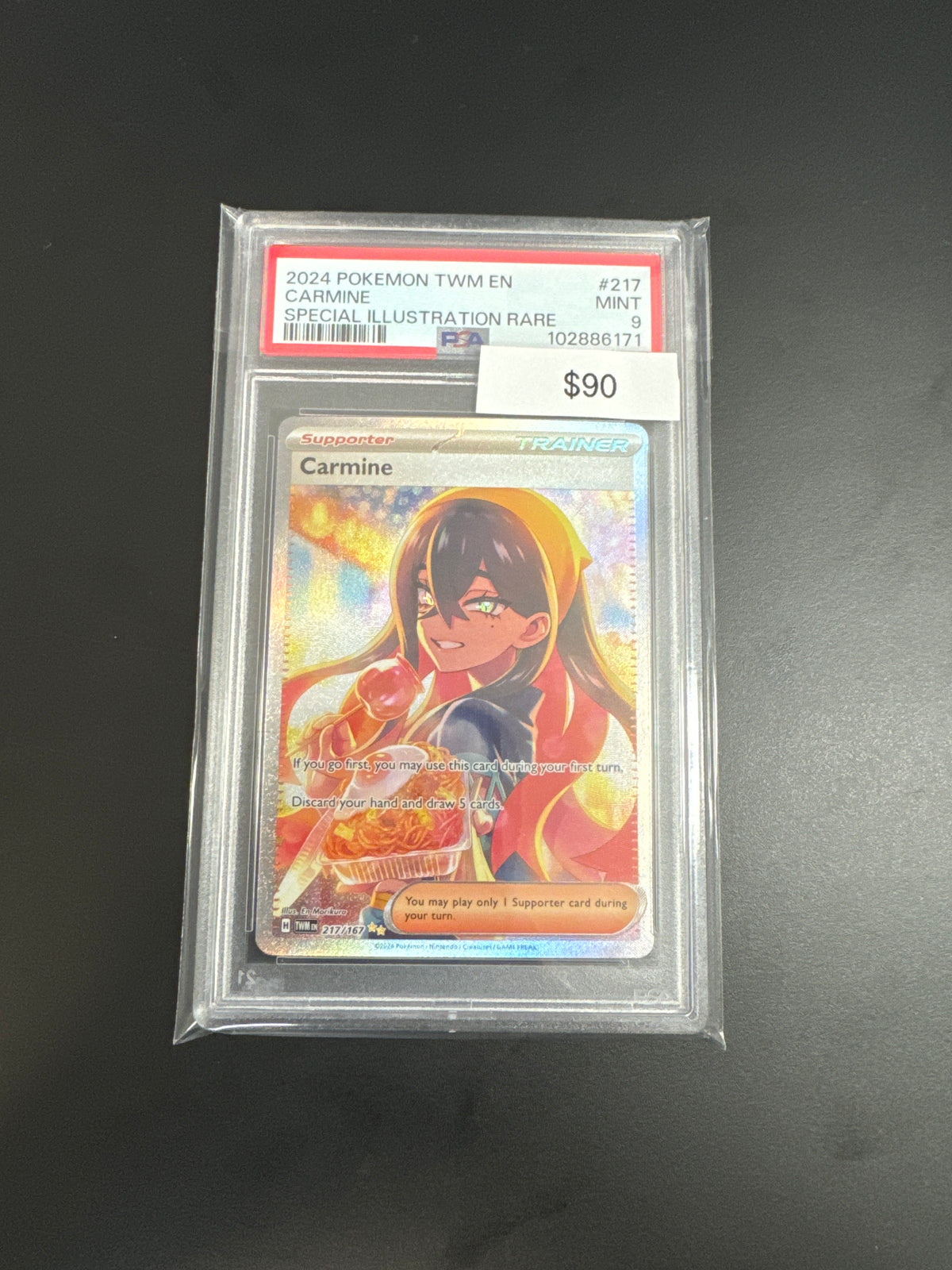 Pokémon Carmine #217 PSA 9