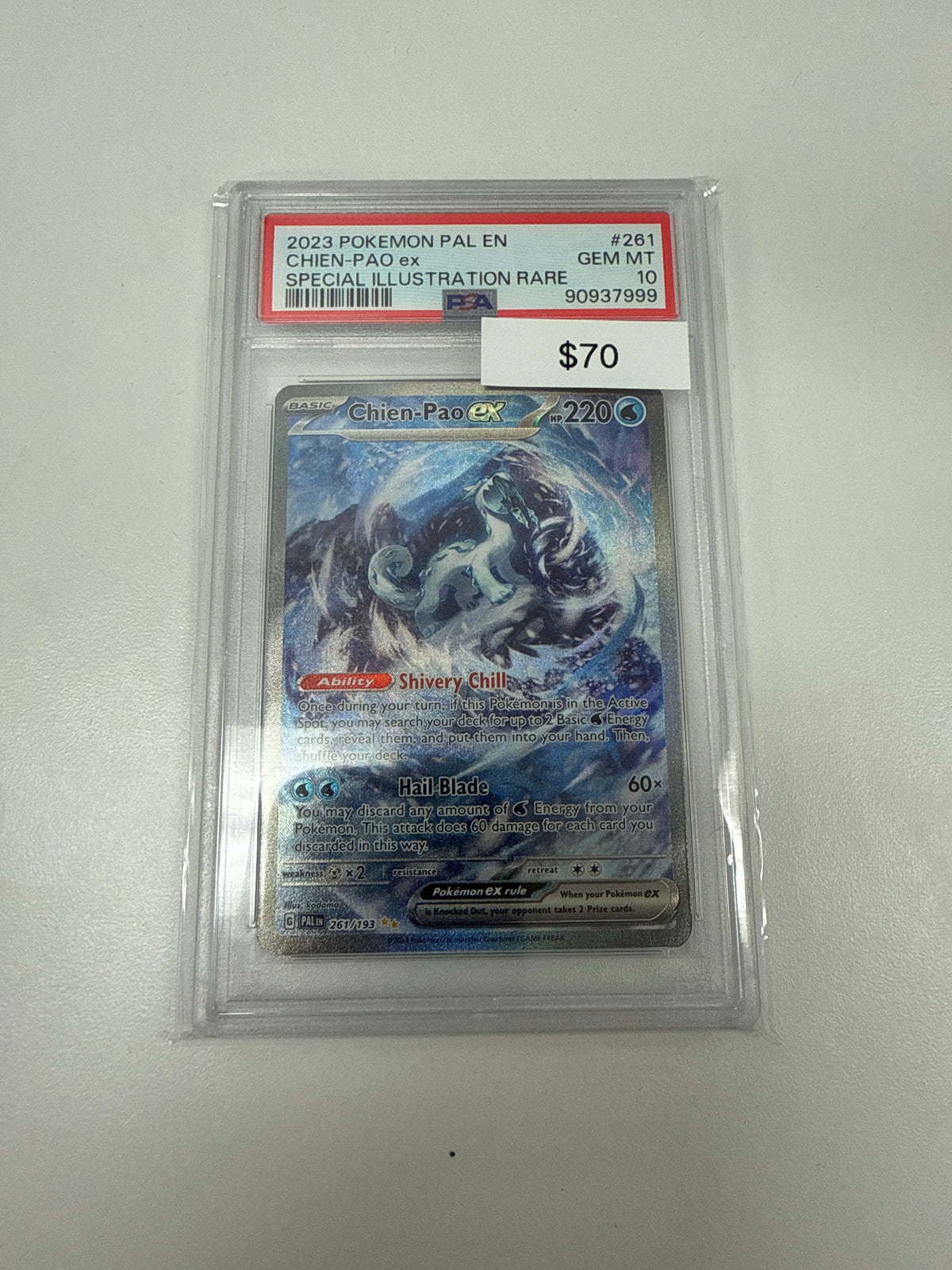 Pokemon Chien-Pao Ex SIR #261/193 PSA 10