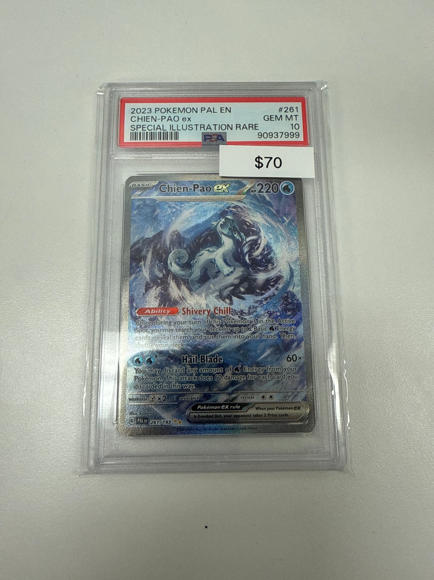 Pokemon Chien-Pao Ex SIR #261/193 PSA 10