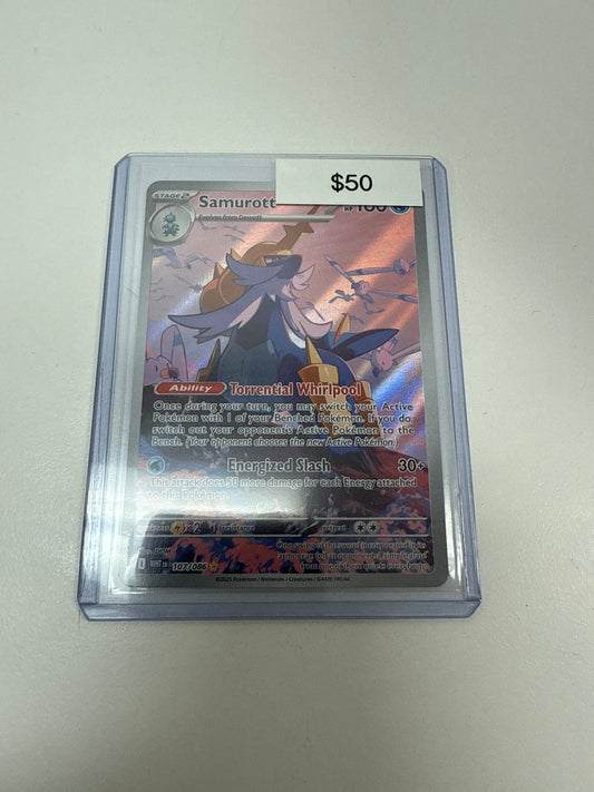 Pokemon White Flare Samurott #107/086
