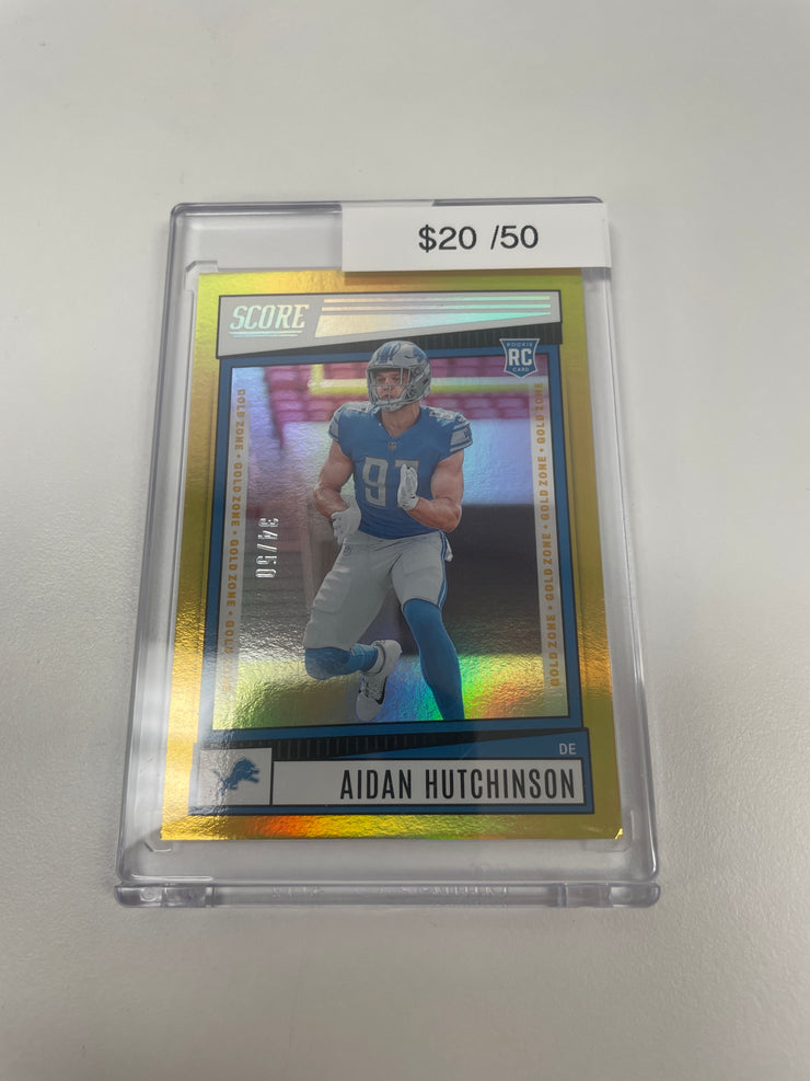 2022 Score Aidan Hutchinson Gold Rookie /50 