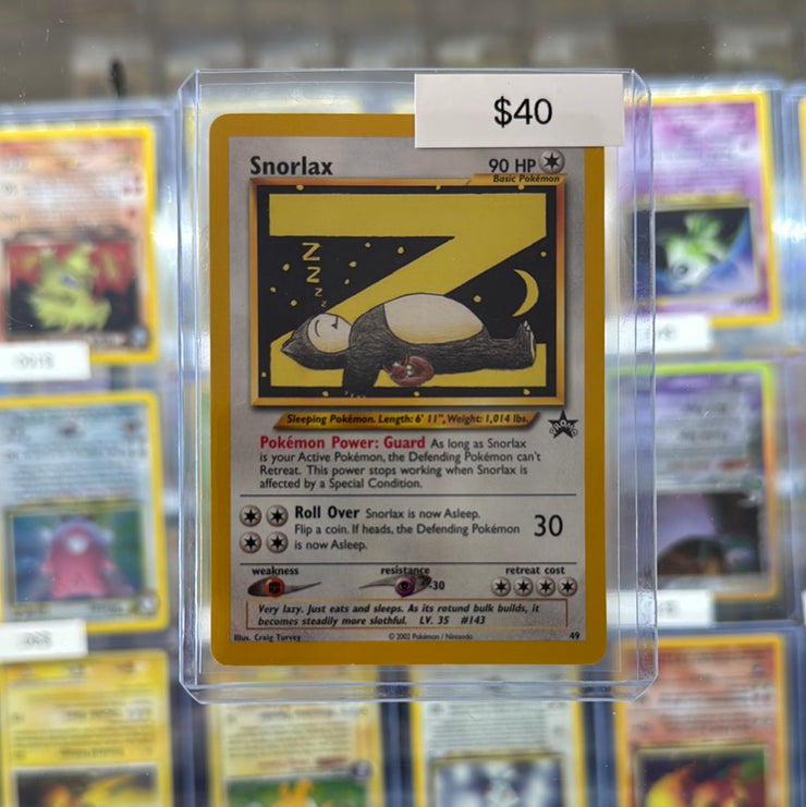 Pokémon Snorlax Promo Black Star 