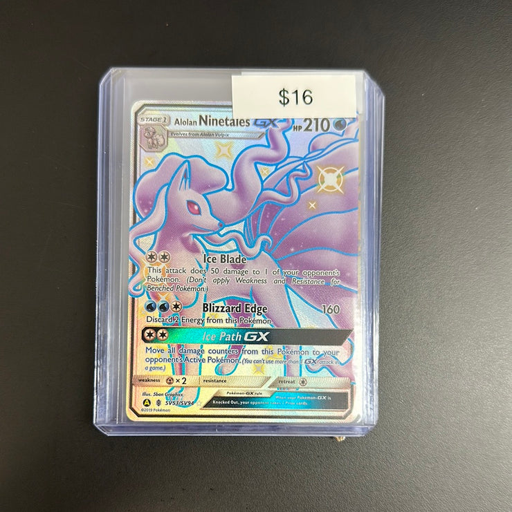 Pokémon Hidden Fates Ninetales GX SV53/SV94