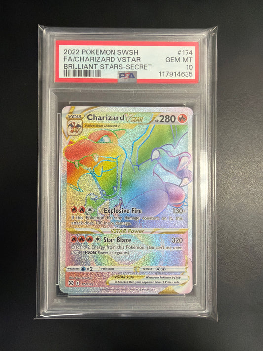 Pokemon Charizard VSTAR Secret 174 PSA 10