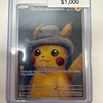 Pokemon Pikachu with Grey Felt Hat 085