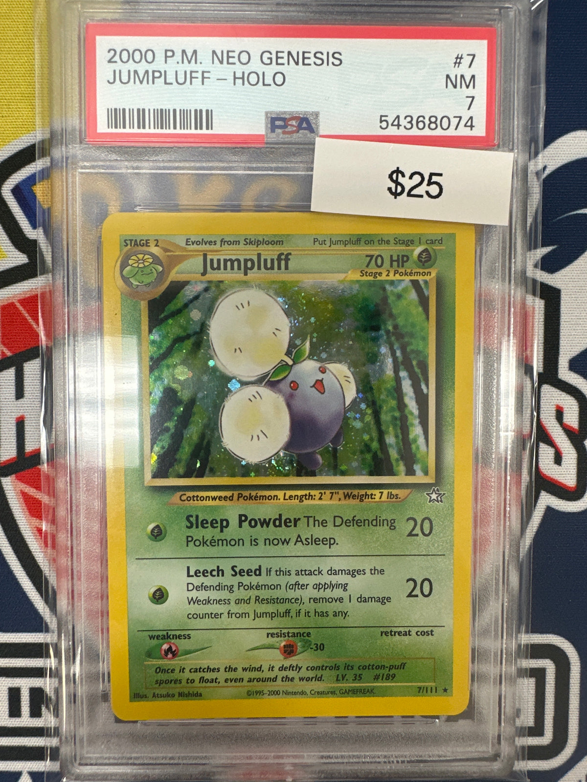 Pokemon Jumpluff Holo 7/111 PSA 7