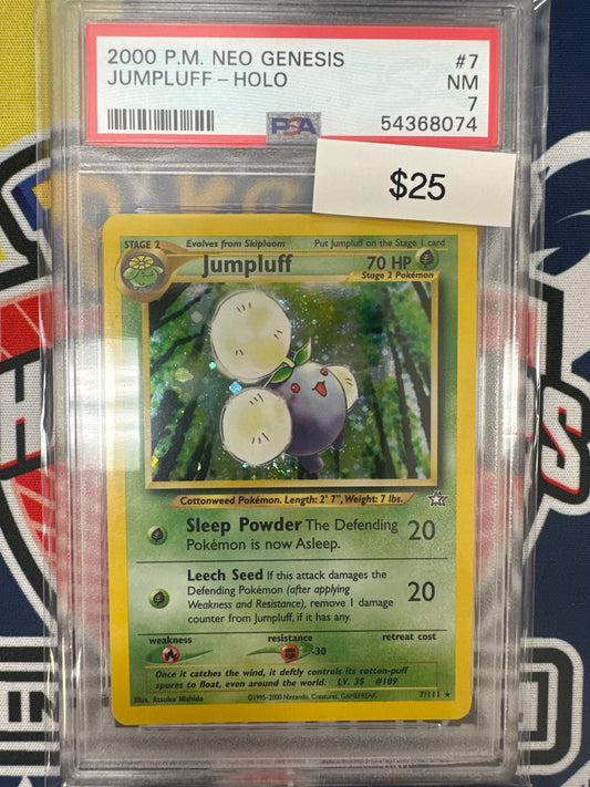 Pokemon Jumpluff Holo 7/111 PSA 7