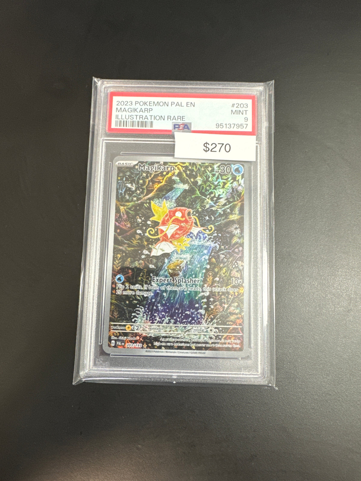 Pokémon Paldea Evolved Magikarp 203 PSA 9