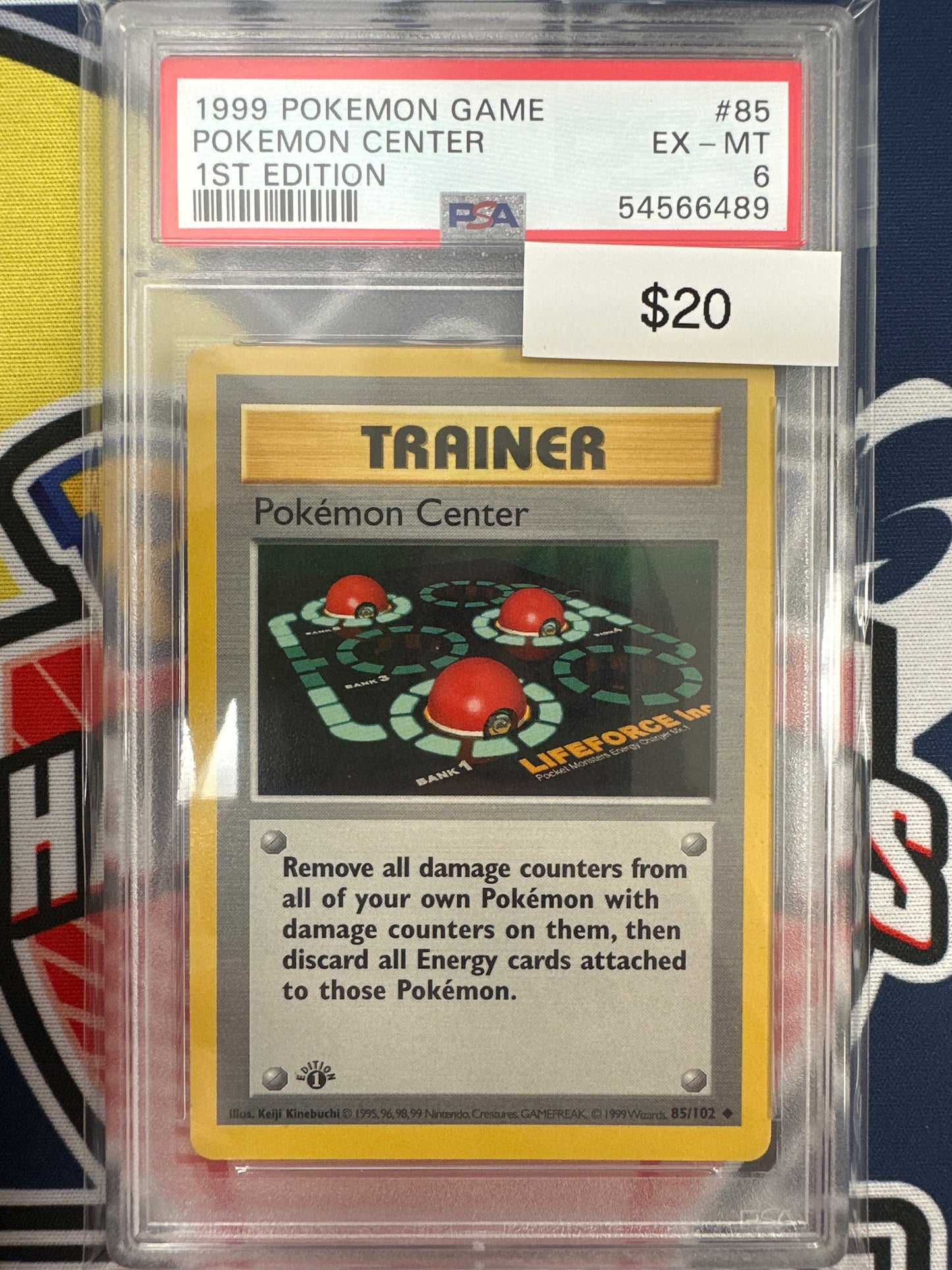 Pokemon Pokemon Center 85/102 1st Edition PSA 6