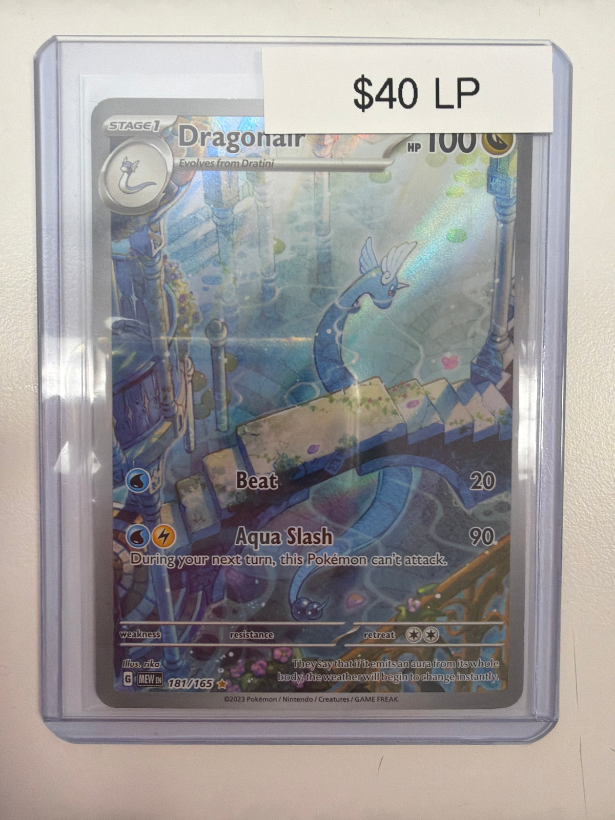 Pokemon Dragonair 181/165 LP