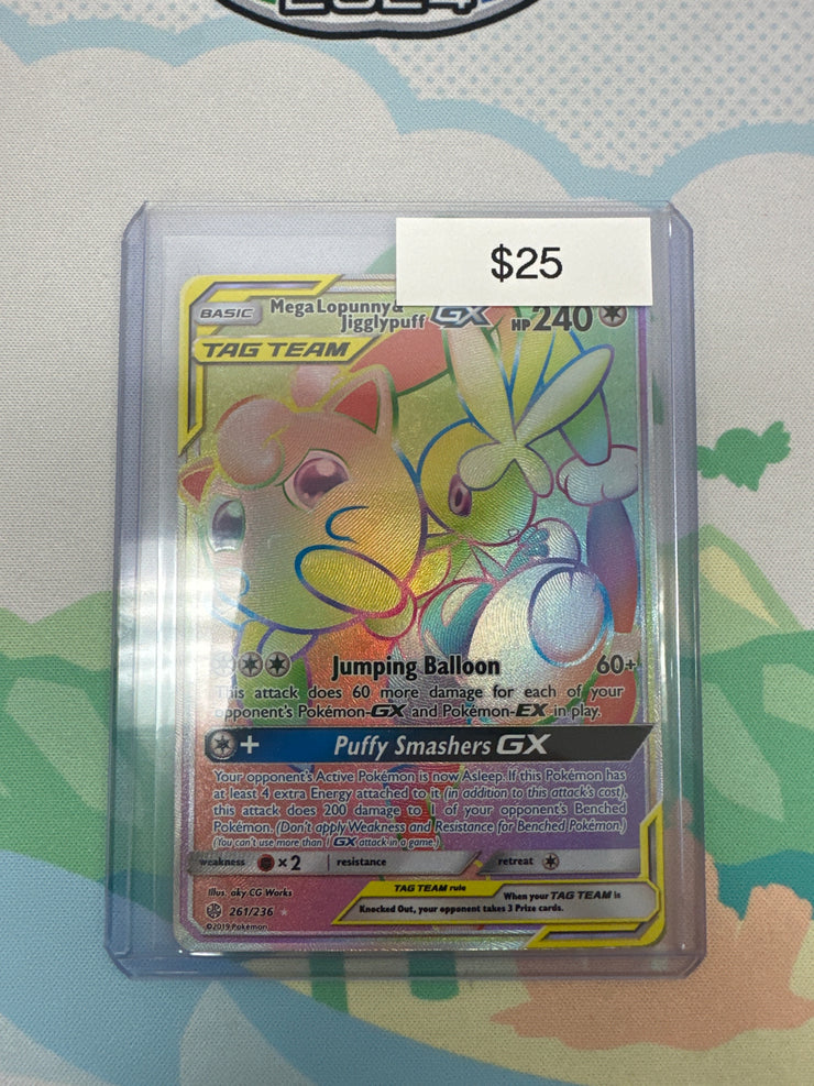 Pokemon Cosmic Eclipse Mega Lopunny & Jigglypuff Secret 261/236