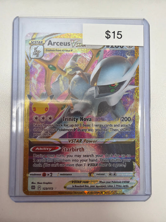 Pokemon Arceus Vstar 30th Anniversary 123/172