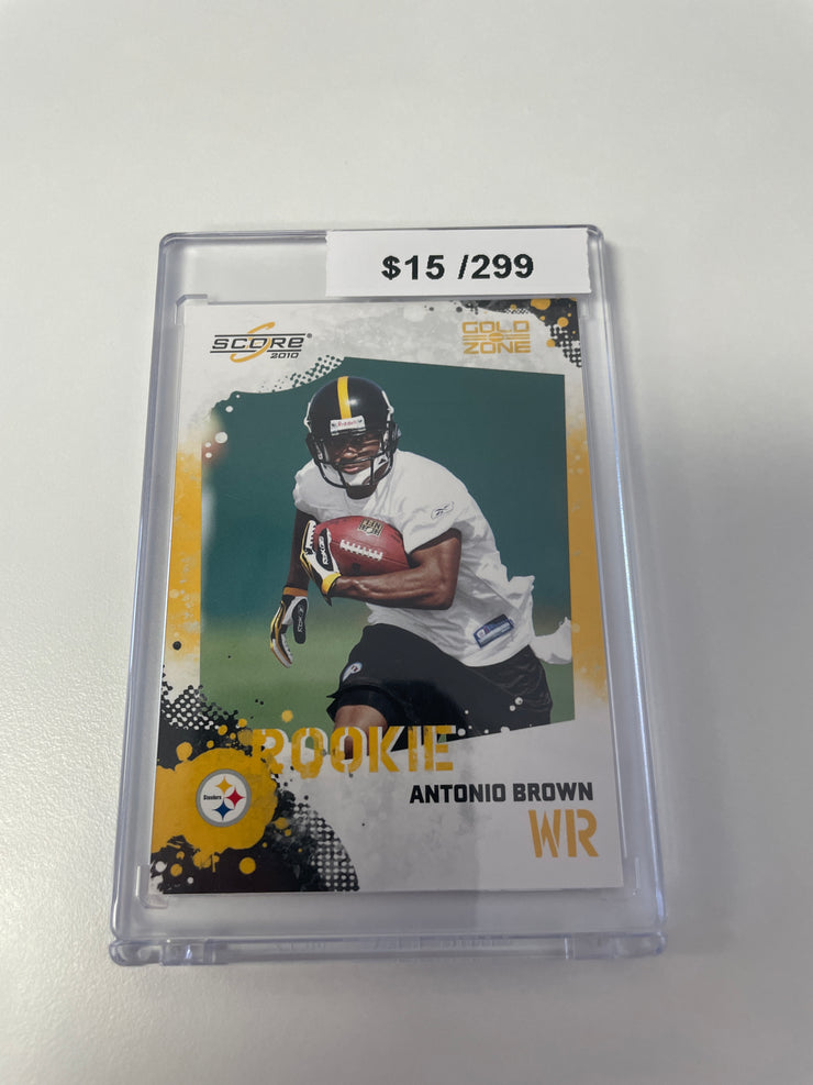 2010 Score Antonio Brown Rookie /299 