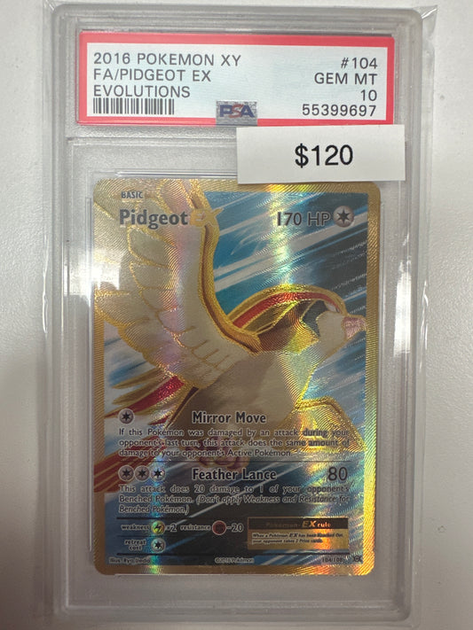 Pokemon Pidgeot EX Full Art 104/108