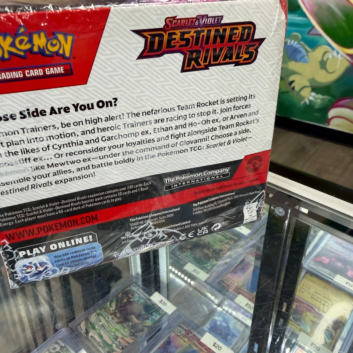 Pokemon Destined Rivals Booster Box (Slight Damage)